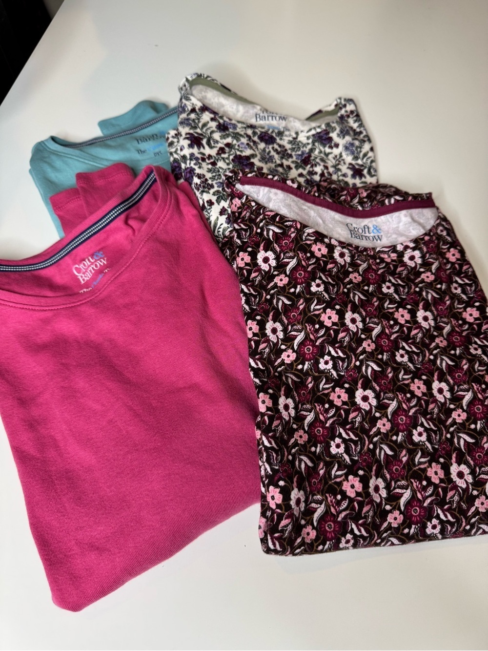 Croft & Barrow Perfect tees lot of 4 size PXS